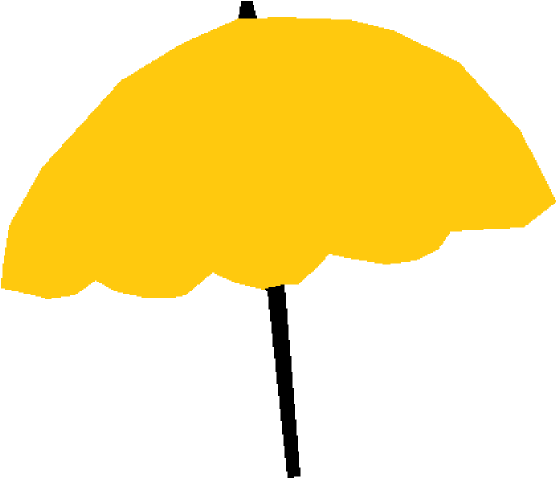 Umbrella Svg Clip Arts 600 X 514 Px - Png Yellow Umbrella Transparent Png (600x514), Png Download