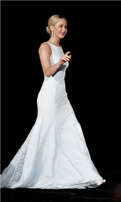 Jennifer Lawrence Pale Blue Lace Gown Online 'the Hunger - Gown Clipart (800x800), Png Download