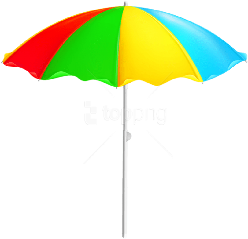 Download Colorful Beach Umbrella Clipart Png Photo - Beach Umbrella No Background Transparent Png (850x816), Png Download