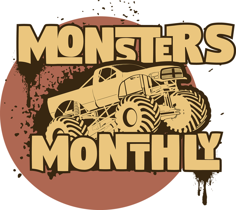 2018 Monsters Monthly Logo - Monster Truck Clipart (1000x889), Png Download