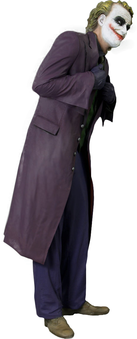 Batman Dark Knight Png - Joker Batman Dark Knight Png Clipart (463x1139), Png Download