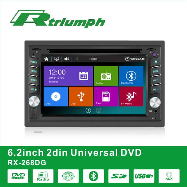 Auto Car Audio 2 Din Car Dvd Player - Electronics Clipart (640x640), Png Download
