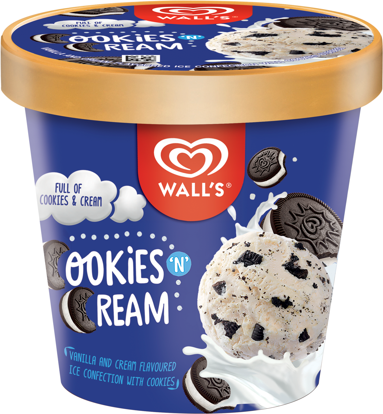 8851932383066 Wall S Selection Cookies N Cream 750ml - Quality Walls Oreo Ice Cream Clipart (1500x1500), Png Download