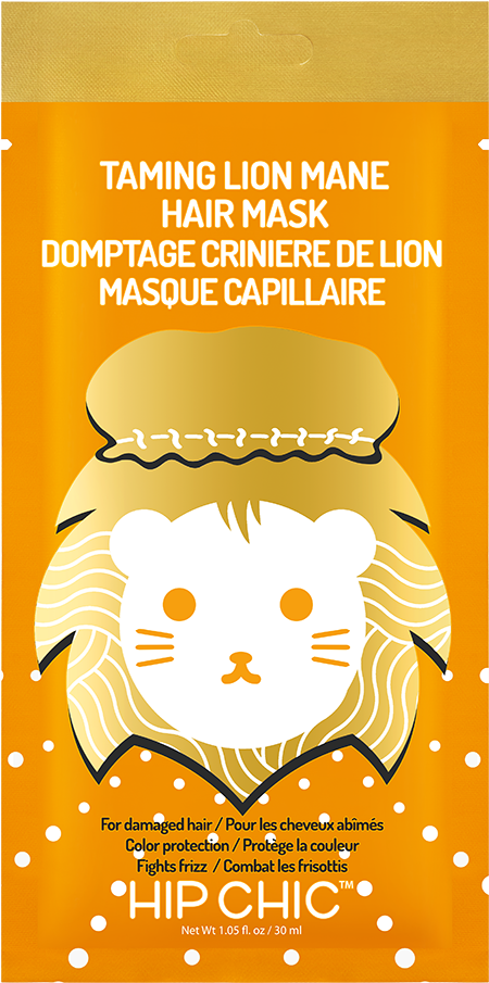 Hip Chic Taming Lion Mane Hair Steam Mask - Poster Clipart (569x1000), Png Download