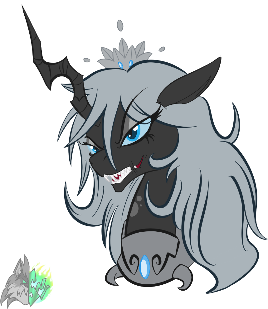 Snytchell, Bust, Changeling, Changeling Oc, Changeling - Cartoon Clipart (1000x1000), Png Download