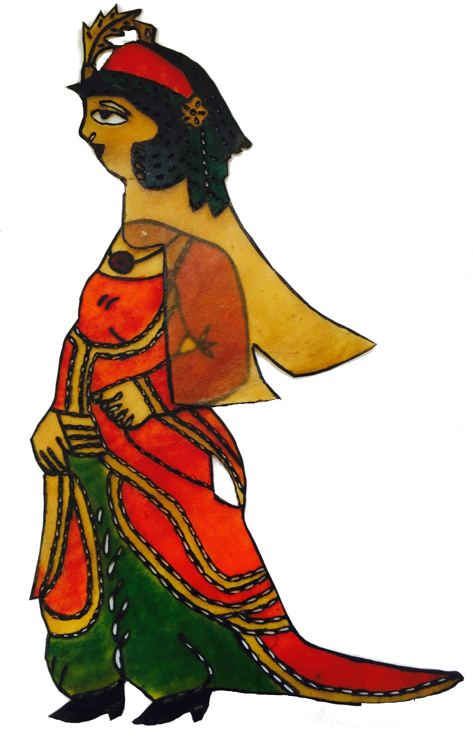 Zenne, A Karagöz Shadow Puppet By Vural Arisoy - Hacivat Karagöz Zenne Clipart (2448x3264), Png Download