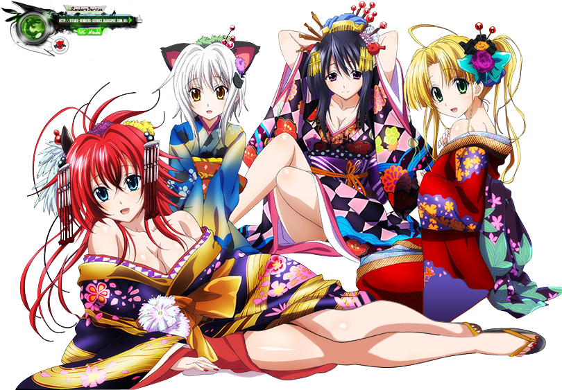 Highschool Dxd Born Http - Highschool Dxd Girls Anime Clipart (810x570), Png Download