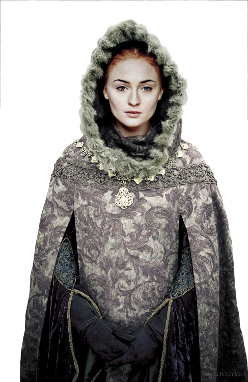 Sansa Transparent - Sansa Stark Of Winterfell Clipart (487x750), Png Download
