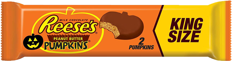 Reese's King Size Milk Chocolate Peanut Butter Pumpkins - Reese's Peanut Butter Cups Clipart (1111x736), Png Download