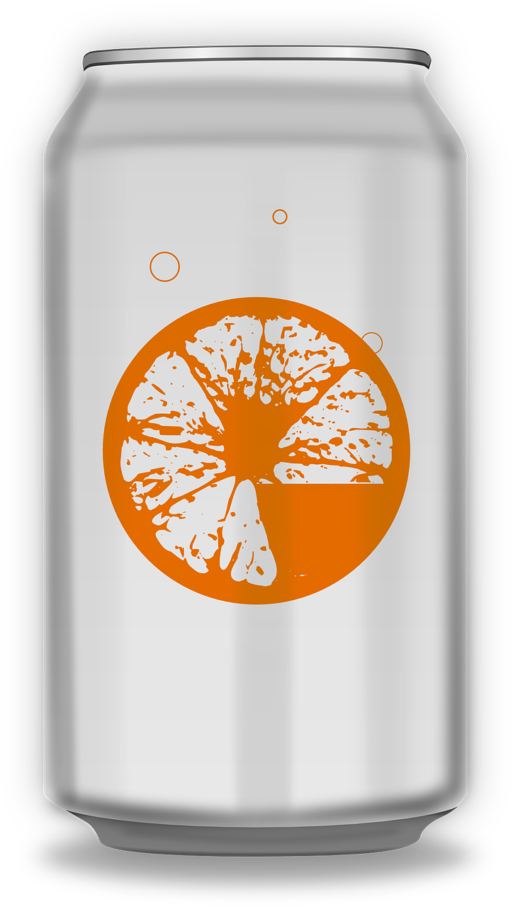 Can Drink Orange Soda Metal Png Image Orange Soda Can Transparent