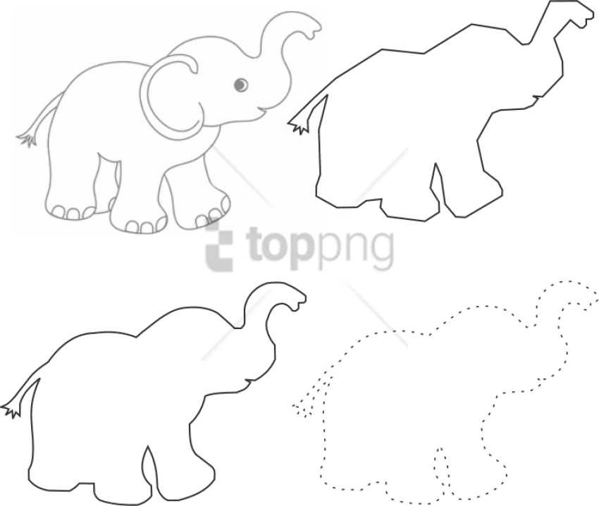 Free Png Indian Elephant Png Image With Transparent - Indian Elephant Clipart (850x718), Png Download