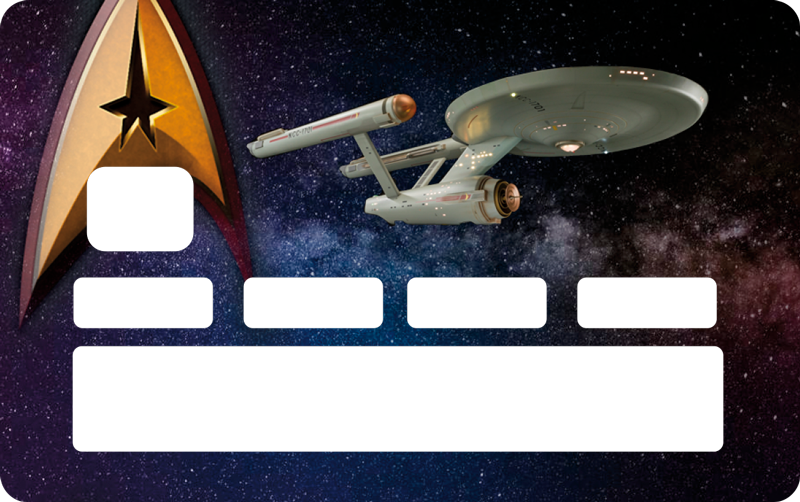Star Trek Credit Card Sticker - Rocket Clipart (800x502), Png Download