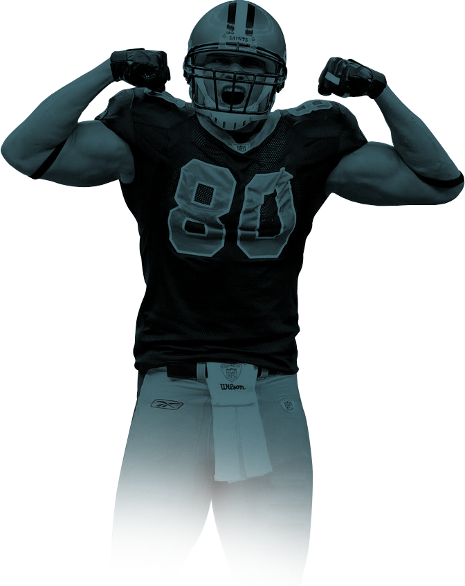 Jimmy Graham New Orleans Saints Signature Move - Face Mask Clipart (672x846), Png Download