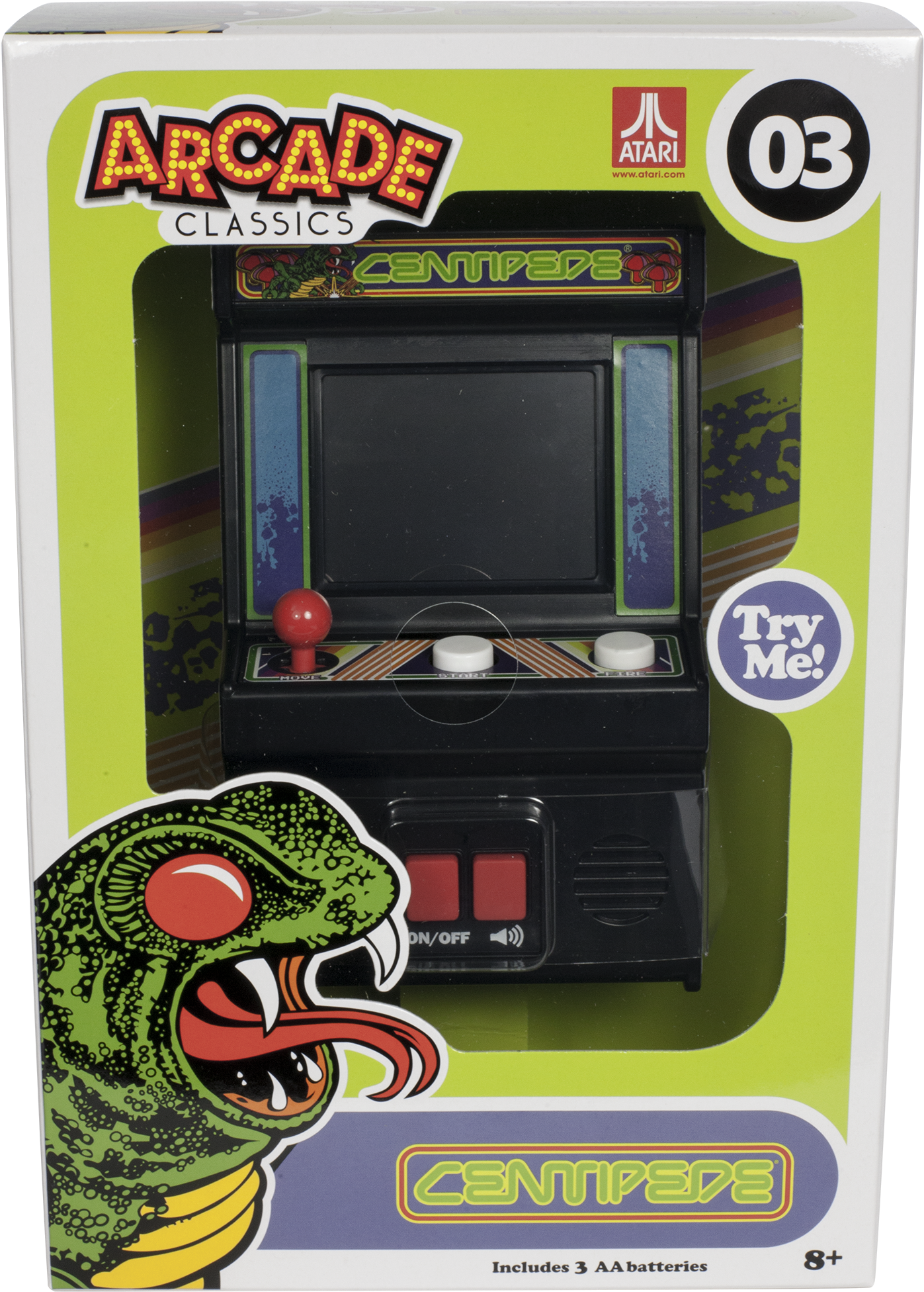 Tiny Arcade Ms Pac-man Miniature Arcade Game W/ Lights - Arcade Classics Mini Centipede Clipart (1500x2055), Png Download