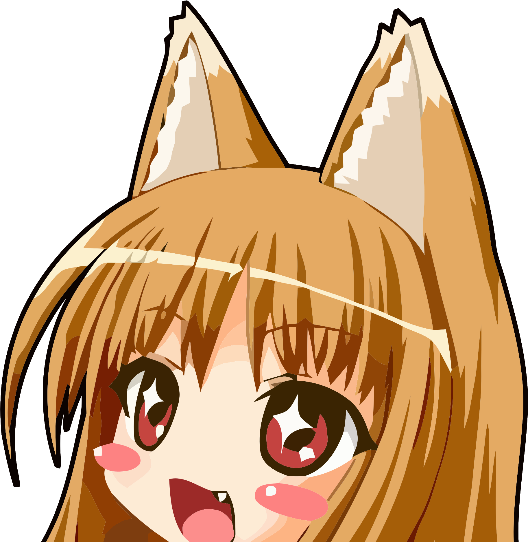 View Lnhcjwb , - Cute Spice And Wolf Clipart (2100x2100), Png Download