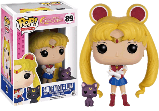 Pop Vinyls - Sailor Moon And Luna Pop Clipart (600x600), Png Download