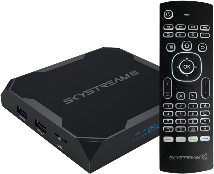 Skystream Three Android Tv Box Airmouse Package - Skystream Three Plus Android Tv Box Airmouse Package Clipart (1024x1024), Png Download
