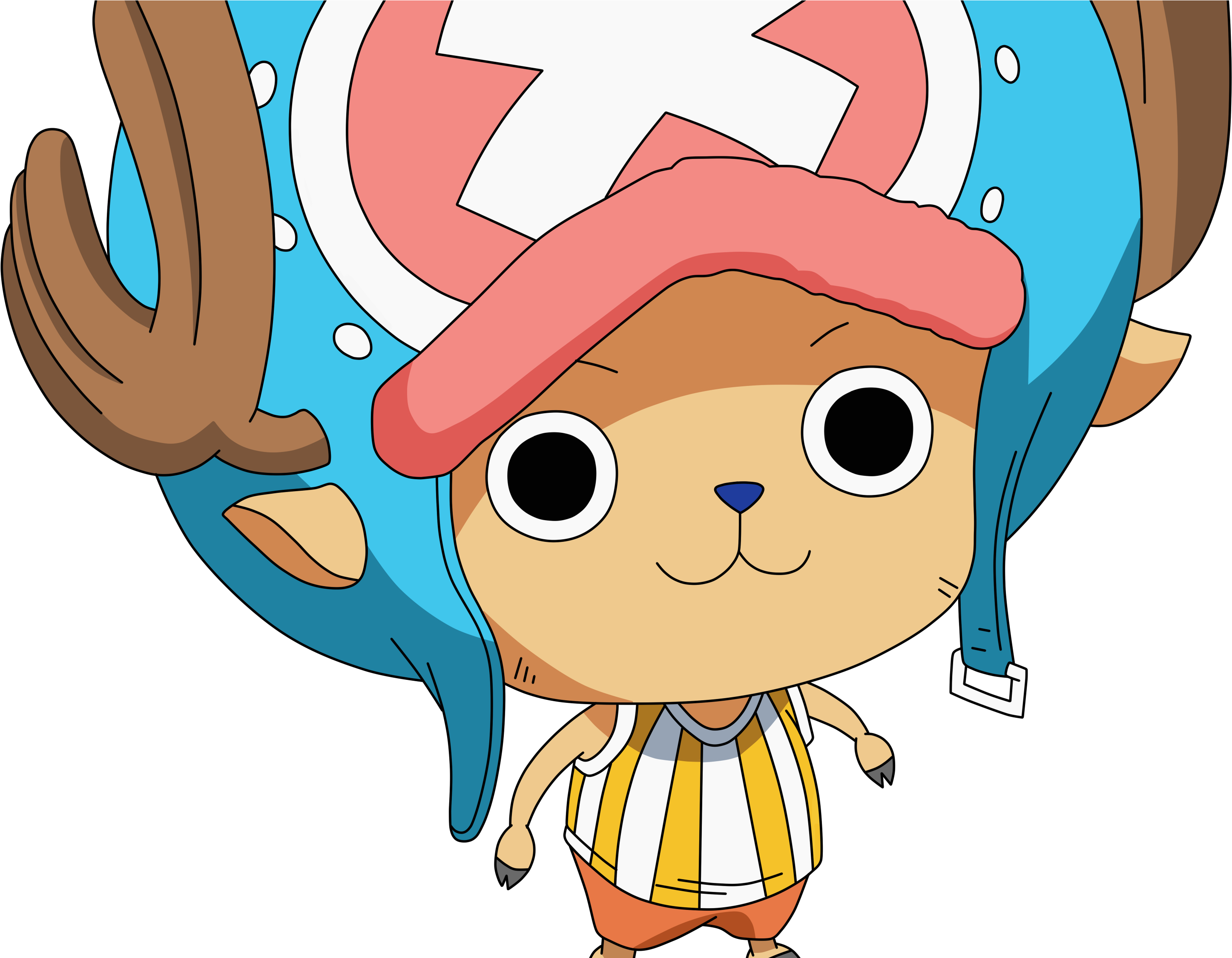 1080p Png Wallpaper - Chopper One Piece Cute Clipart (2893x2249), Png Download