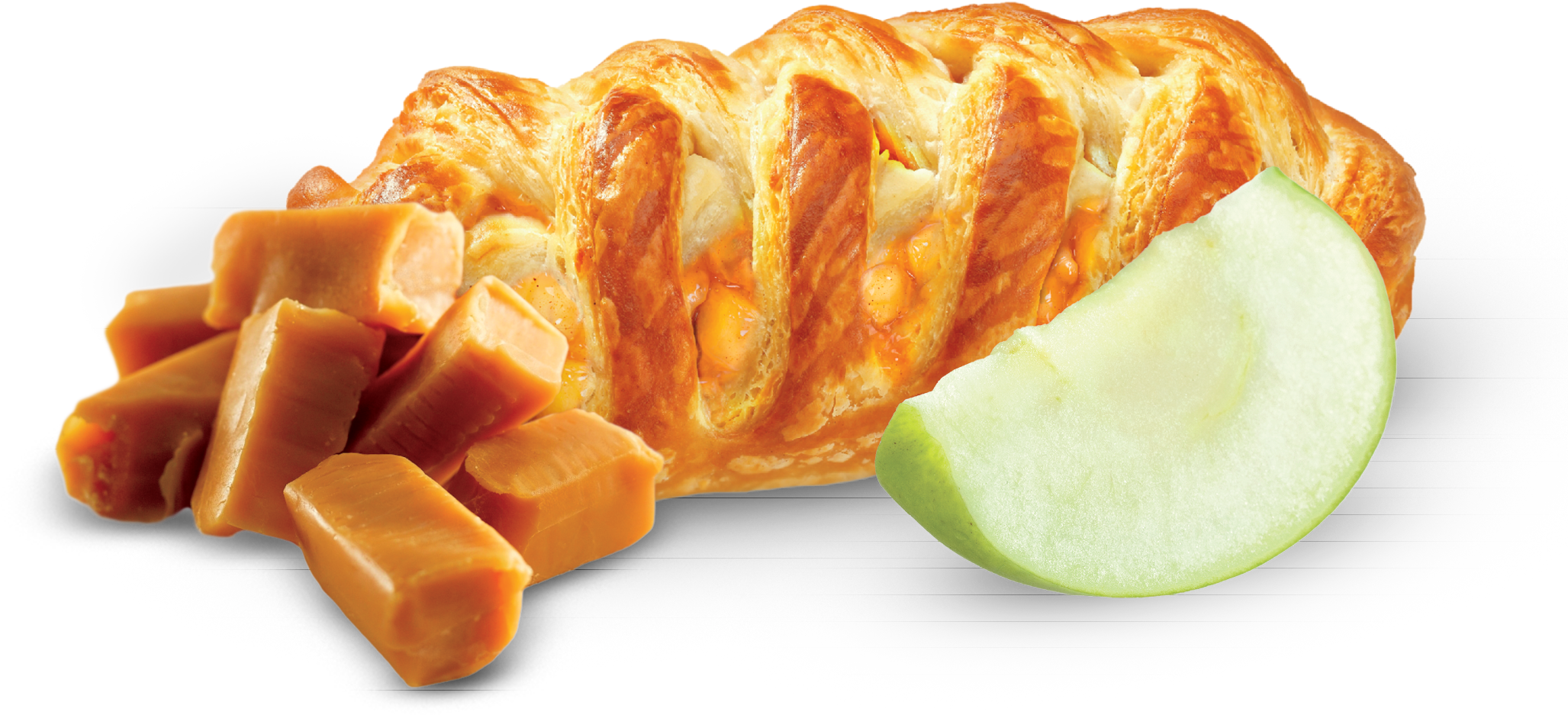 Apple Strudel With Caramel - Apple Strudel Yogurt Clipart (2134x2134), Png Download