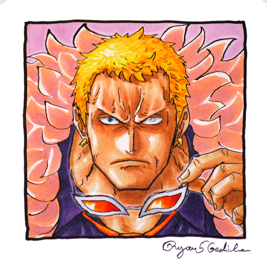 Vui Là Chính One Piece - One Piece Doflamingo Eyes Clipart (902x886), Png Download