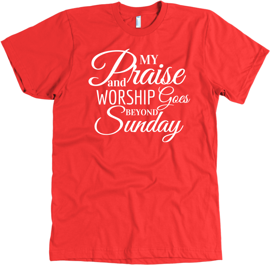 Praise N Worship Unisex - Active Shirt Clipart (901x887), Png Download