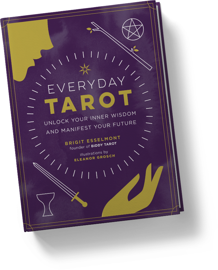 By Brigit Esselmont, Founder Of Biddy Tarot Illustrations - Everyday Tarot Mini Kit Clipart (719x889), Png Download