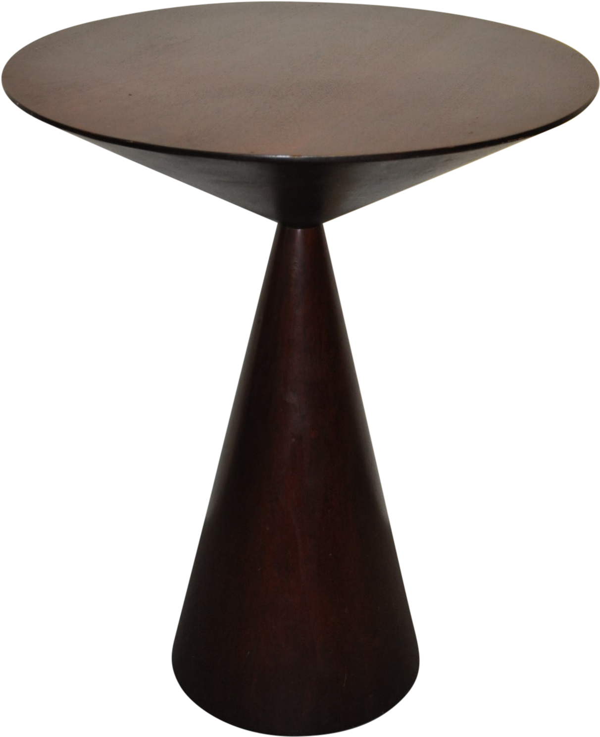 Contemporary Cone Shaped Side Table On Chairish - Cone Side Table Clipart (1282x1557), Png Download