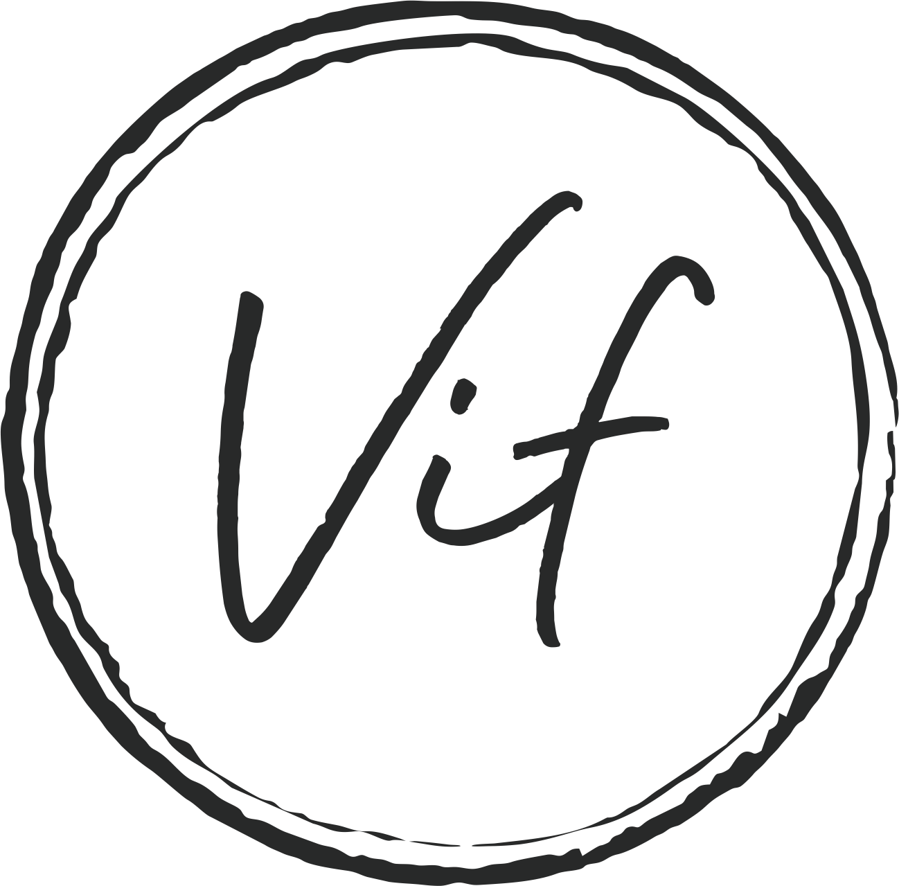 Vif - Circle Clipart (1298x1279), Png Download