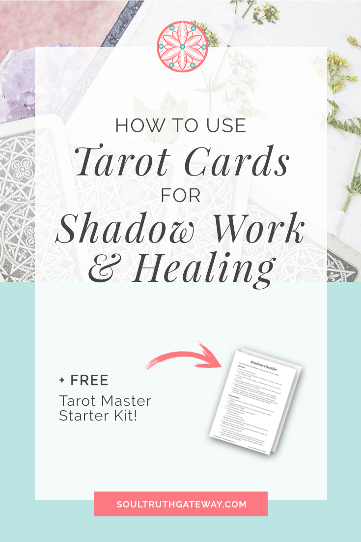 How To Use Tarot Cards For Shadow Work And Healing - Calligraphy Clipart (735x1102), Png Download