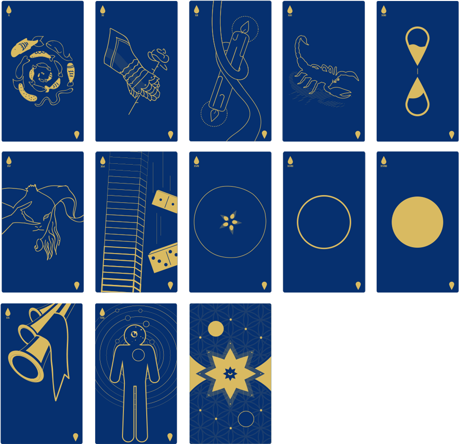 Tarot Part - Graphic Design Tarot Cards Clipart (1080x956), Png Download