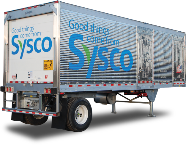 Sysco Trailer Clipart (650x524), Png Download