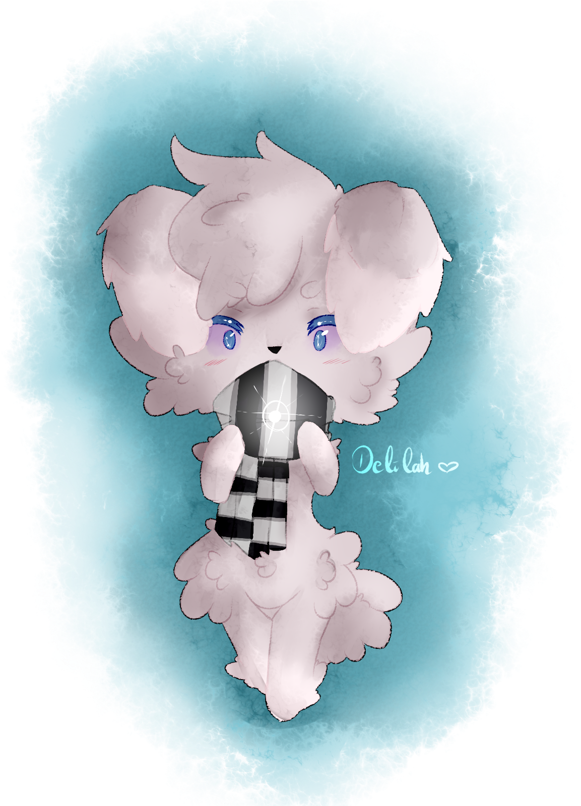 [001] Delilah The Espurr - Illustration Clipart (1200x1600), Png Download