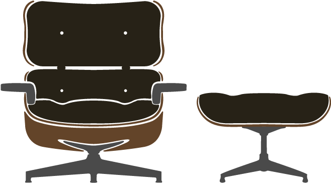 670 Lounge Chair - Office Chair Clipart (728x445), Png Download