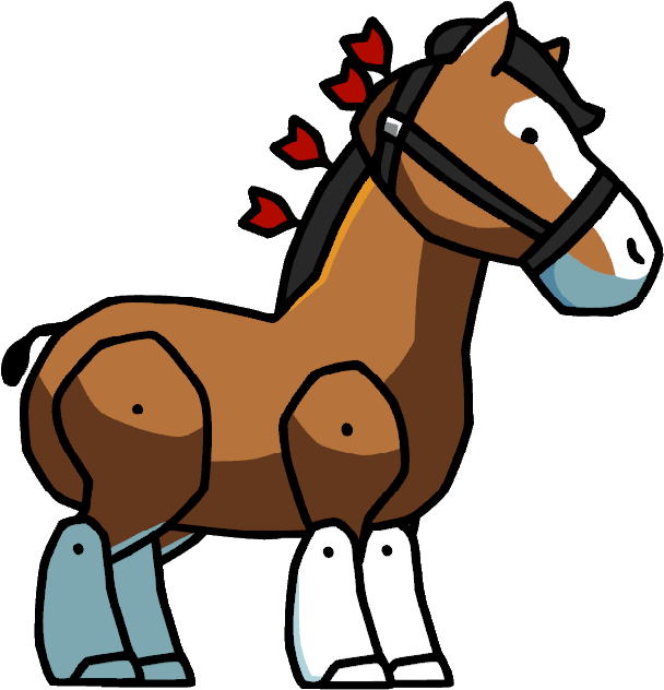 Trojan Horse Clipart Scribblenauts , Png Download - Scribblenauts Unlimited Animal Farm Transparent Png (608x632), Png Download