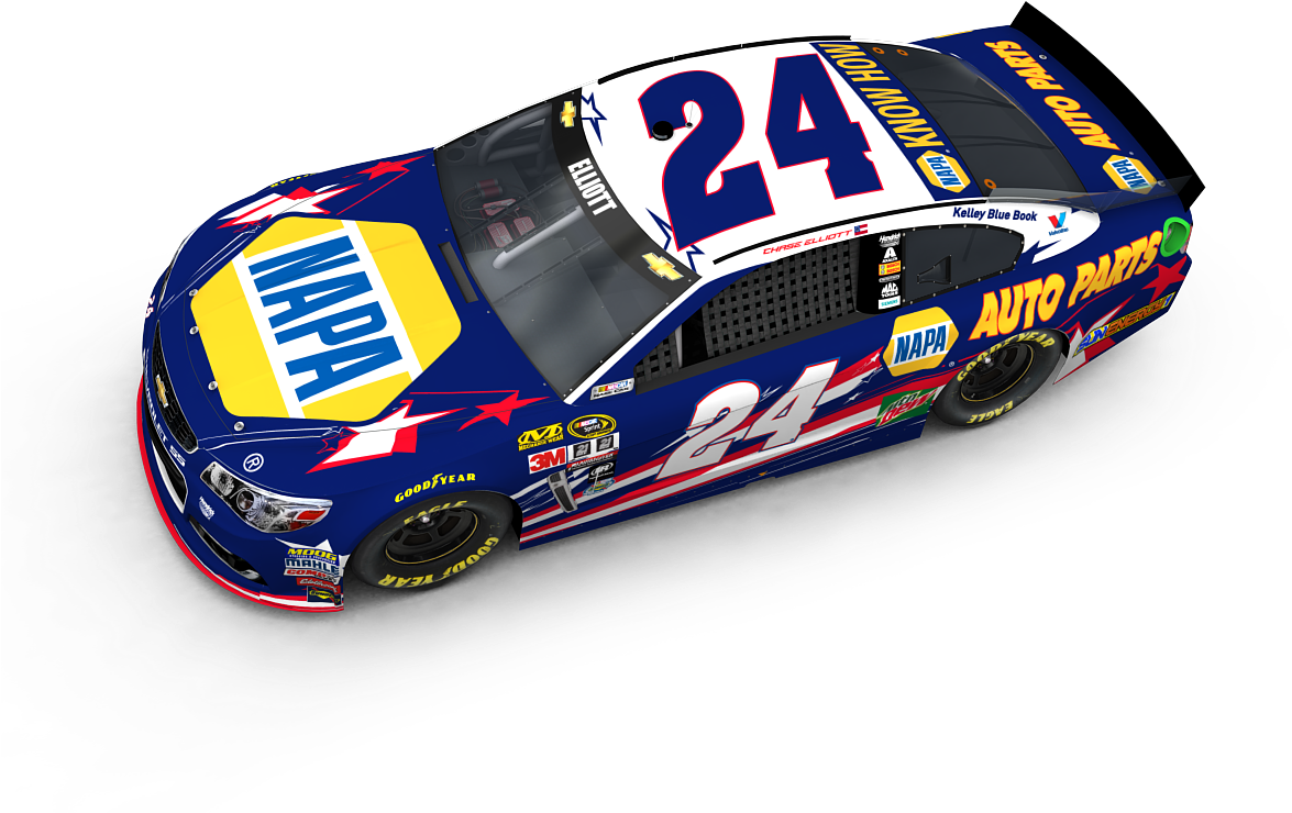 Elliott's Patriotic Look Isn't The Only New Paint Scheme - Napa Auto Parts Clipart (1200x900), Png Download