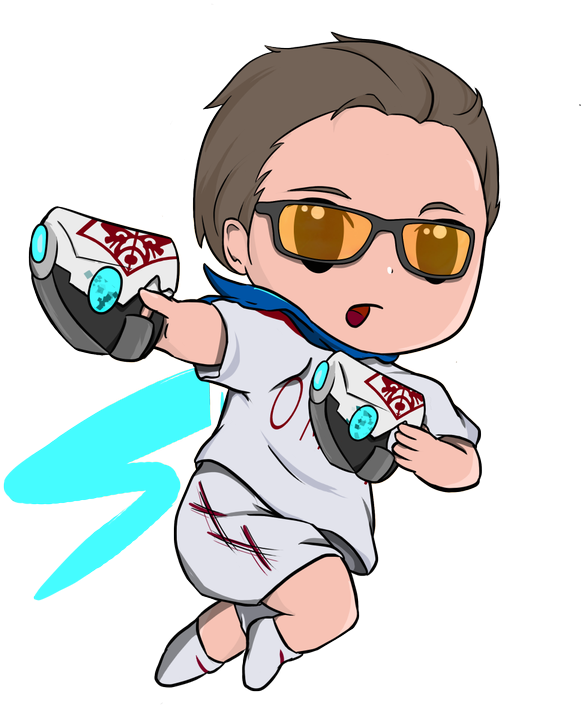 Ow Team Poland - Cartoon Clipart (900x1200), Png Download