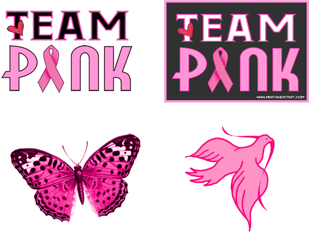 All - Breast Cancer Awareness Design Png Clipart (1252x987), Png Download
