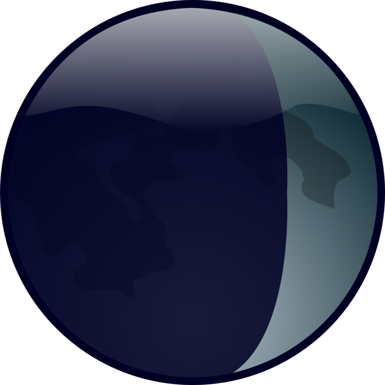 Lunar Full Earth - Clipart Waxing Crescent - Png Download (751x750), Png Download