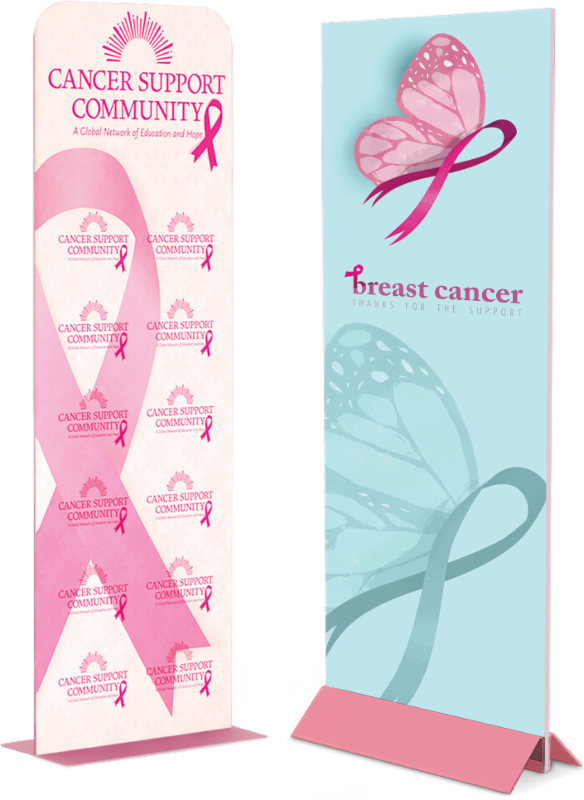 Breast Cancer Awareness Graphic Stand Full - Butterfly Clipart (584x800), Png Download