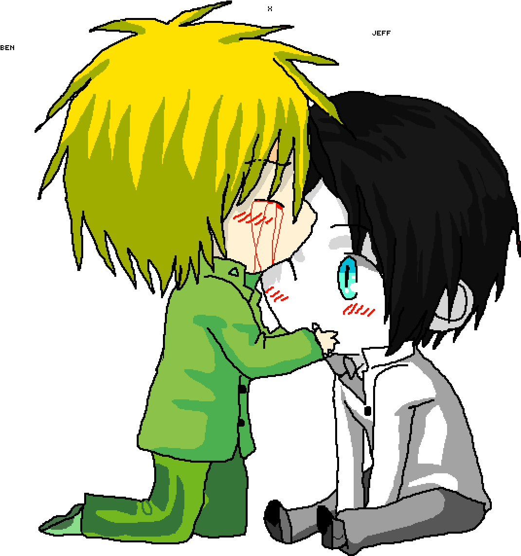 Ben Drowned X Jeff The Killer - Ben The Drowned And Jeff The Killer Clipart (1200x1200), Png Download