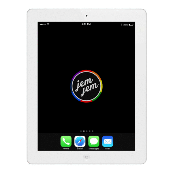 White Ipad Png - Jemjem Clipart (600x600), Png Download