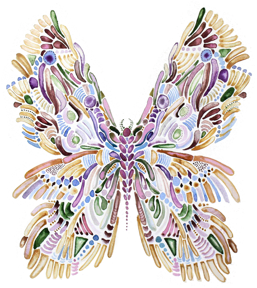 Teneyck Butterfly Light Rt - Butterfly Clipart (939x1024), Png Download