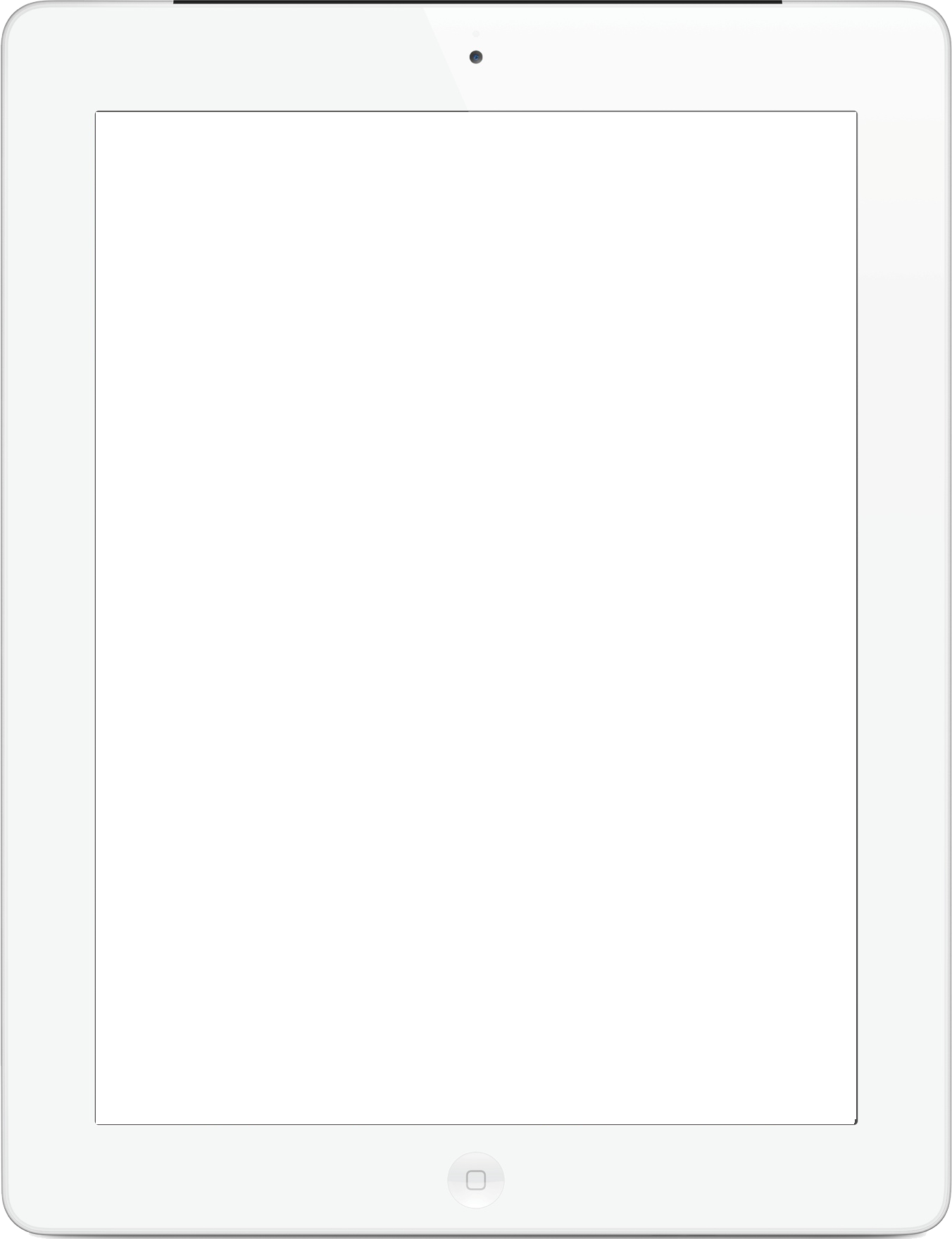 The Gallery For > White Ipad Frame Png - Led-backlit Lcd Display Clipart (1352x1759), Png Download