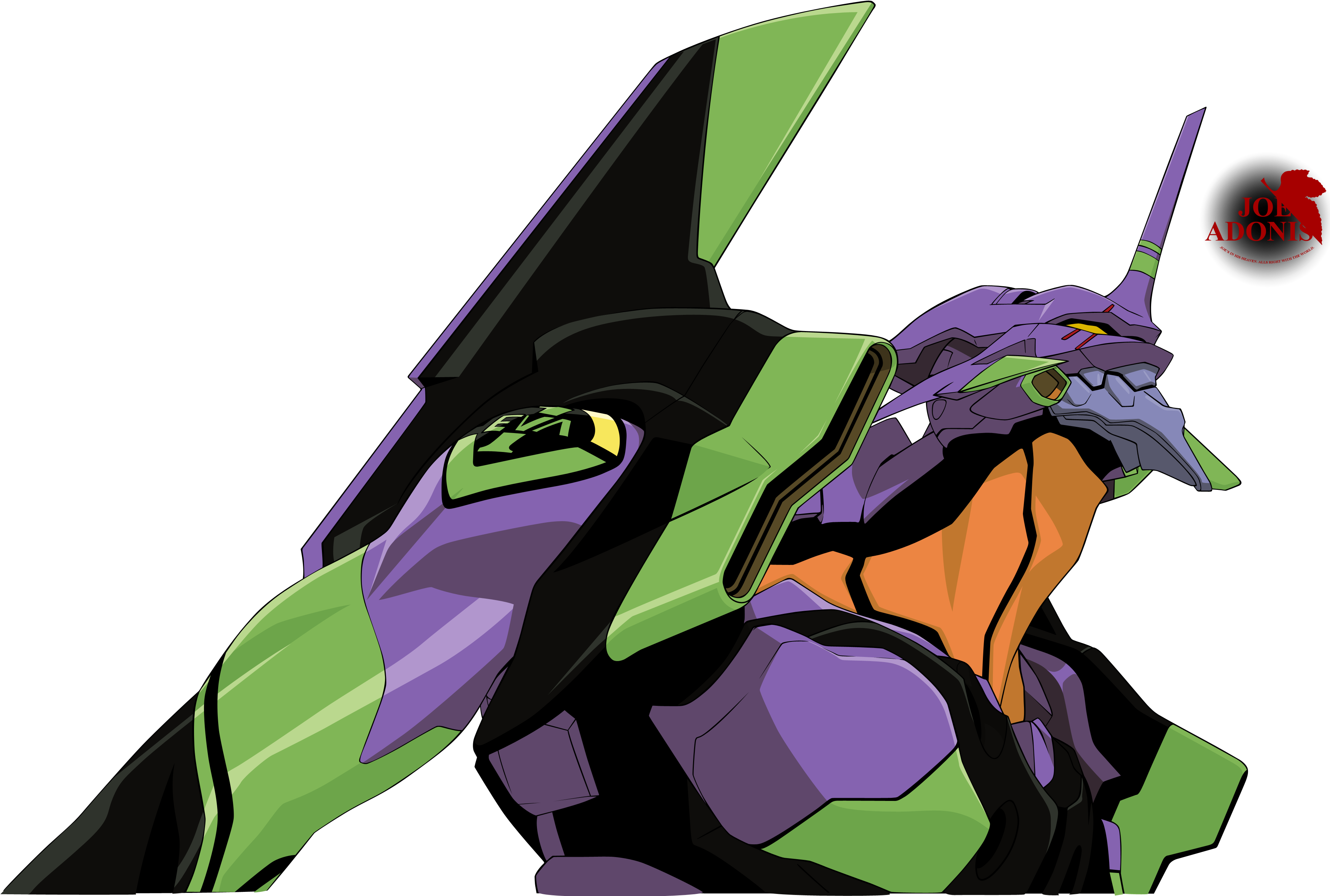Evangelion Png - Eva Unit 1 Png Clipart (3900x2651), Png Download