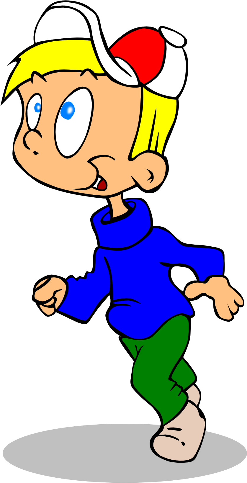 Boy Running Clipart Clipart Panda Free Clipart Images - Png Download (837x1637), Png Download