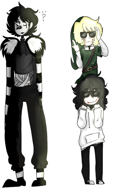 And He's Still Taller - Laughing Jack Ben Drowned Clipart (848x942), Png Download