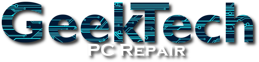 Geek Tech Pc Repair - Graphic Design Clipart (1424x424), Png Download