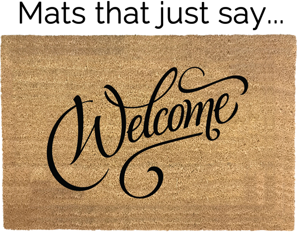 The Best Residential Doormats On Internet Welcome - Write Welcome In Different Styles Clipart (600x600), Png Download