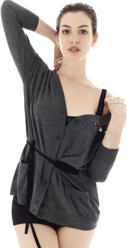 Anne Hathaway Png Transparent - Anne Hathaway April 2019 Clipart (860x1040), Png Download