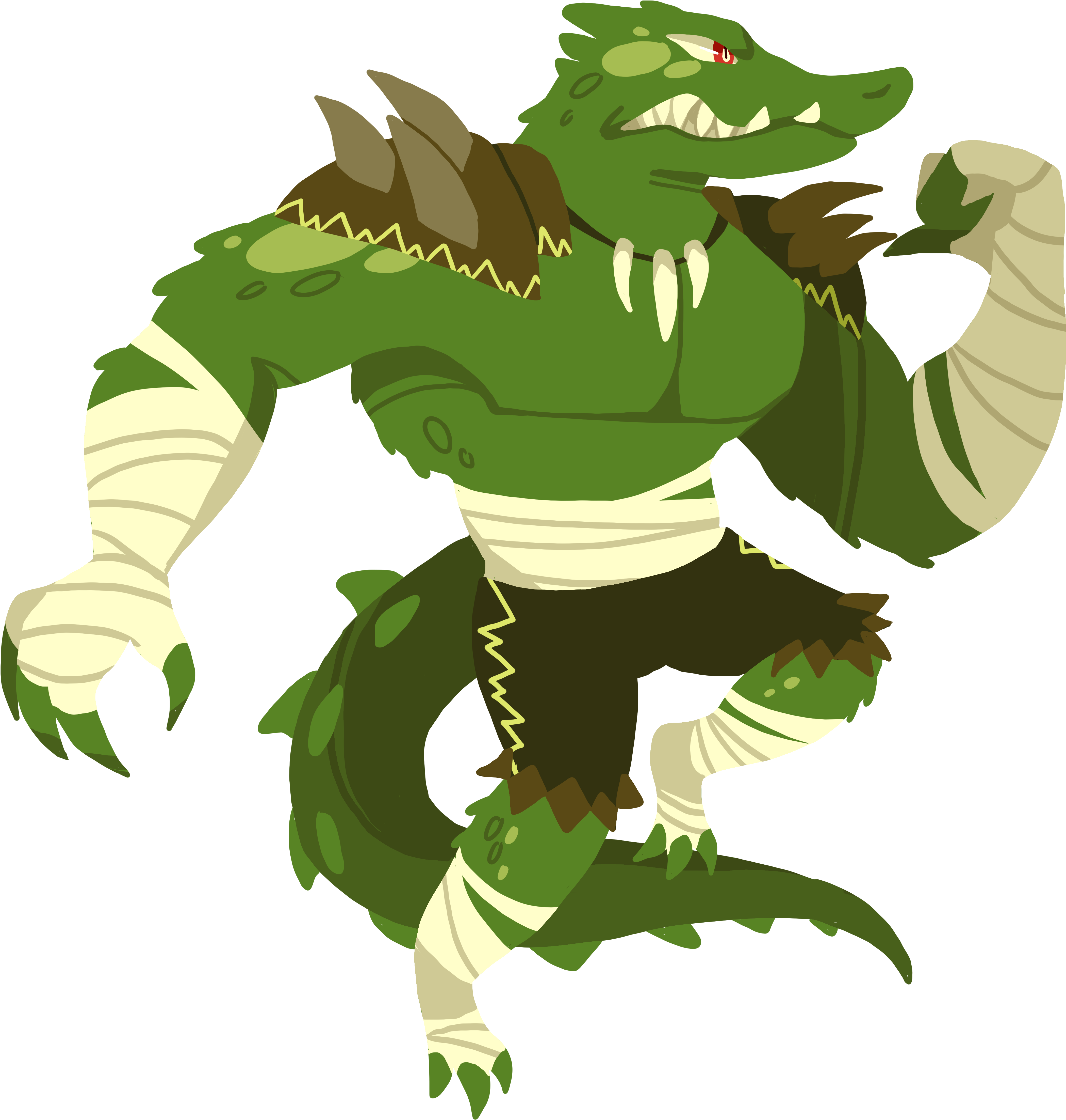 Killer Croc Clipart (4294x4498), Png Download